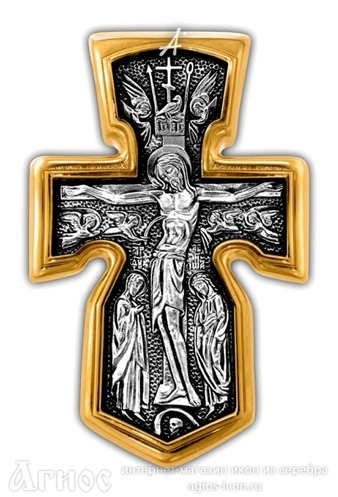 Мужской крест Распятие, Архангел Михаил, фото 1