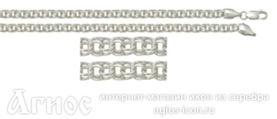 Серебряная цепь "Бисмарк", 26 г, фото 1