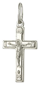 Серебряный женский крестик