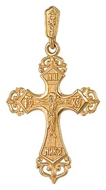 Большой золотой крест православный