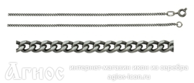 Цепь из серебра с чернением "Панцирная", 5.05 г, фото 1