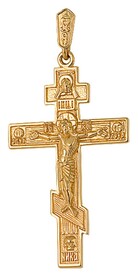 Золотой женский крестик