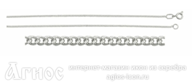 Серебряная цепь "Панцирная", 4.05 г, фото 1