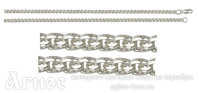 Серебряная цепь "Ручная вязка", 11 г, фото 1
