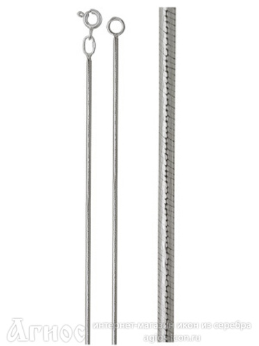 Серебряная цепь "Снейк", 5.85 г, фото 1