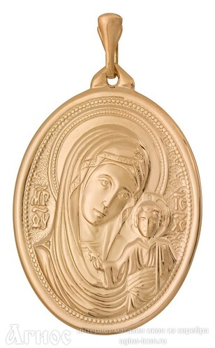 Нательная иконка Богородица "Казанская", фото 1
