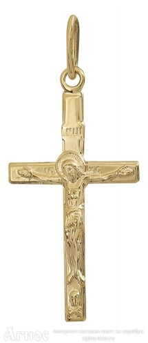 Тонкий золотой крестик , фото 1