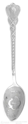 Именная серебряная ложка "Елена" на крестины, фото 1