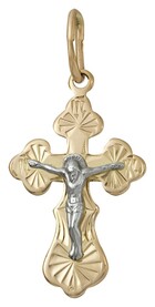 Миниатюрный детский золотой крестик
