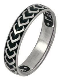 Серебряное мужское кольцо "Спаси и сохрани"