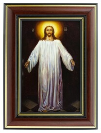 Икона Иисуса Христа "Господь Вседержитель" из серебра