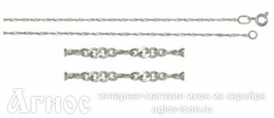 Серебряная цепь "Виктория", 1.89 г, фото 1