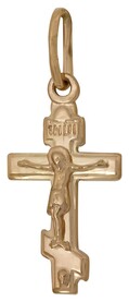 Православный нательный крест осмиконечный из золота