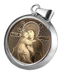 Нательная иконка Богородица "Владимирская"