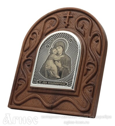 Икона Богородицы  "Владимирская" настольная, фото 1