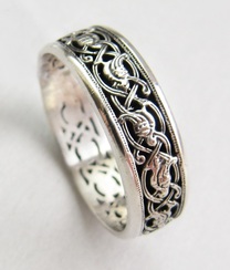 Православное женское серебряное кольцо