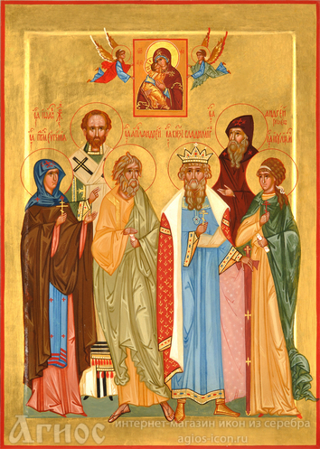 Икона Богородицы "Владимирская" и Собор святых, фото 1