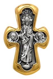 Крестик нательный Деиус с иконой Пресвятой Богородицы Никопея