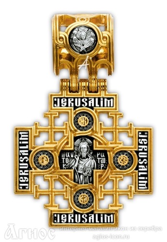 Нательный крест Господь Вседержитель с иконой, фото 1