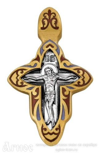 Нательный крест Распятие, Иоанн Кронштадский, фото 1