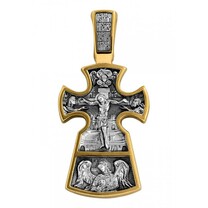 Позолоченный крестик для мужчины "Апостол Петр"