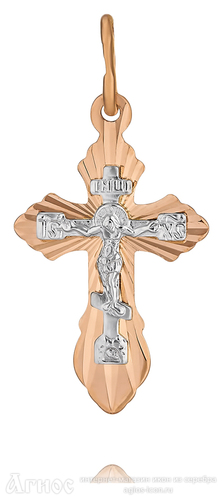 Нательный крест Трилистниковый из золота, фото 1