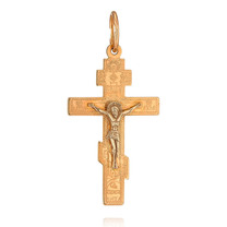Православный нательный крест осмиконечный из золота