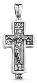 Мужской крестик серебряный
