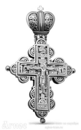 Большой крест мощевик "Распятие Христово" мужской, фото 1