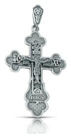 Нательный серебряный крест для мужчины