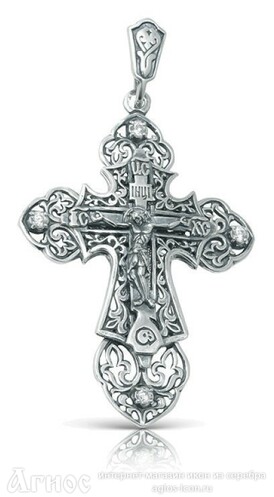 Наперсный крест с Распятием и Ангелом Хранителем, фото 1