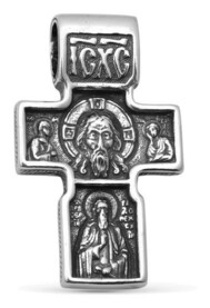 Нательный крест «Нерукотворный Спас, Архангел Михаил»