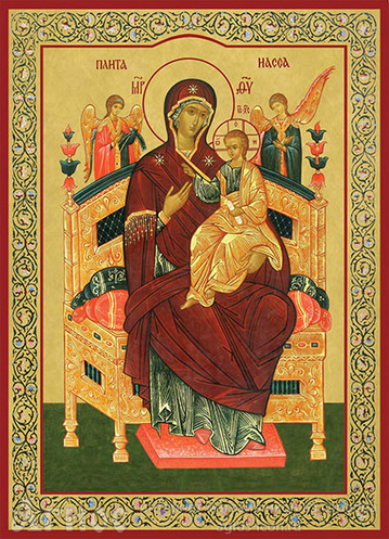 Печатная икона Пресвятой Богородицы "Всецарица", фото 1