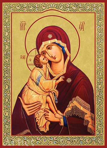 Печатная икона Пресвятой Богородицы "Донская", фото 1