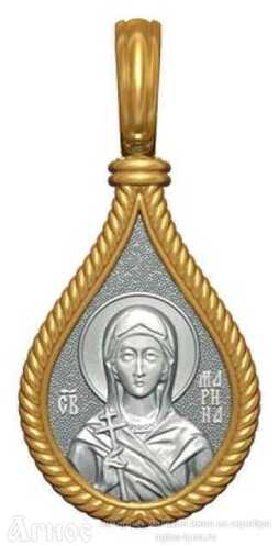 Нательная иконка с образом св Марины, фото 1