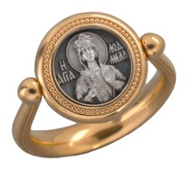 Позолоченное женское кольцо